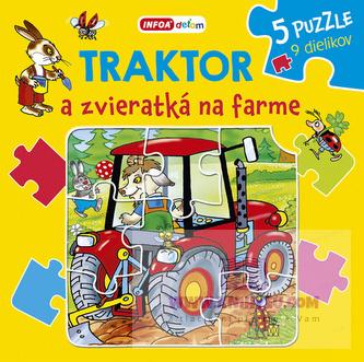 Knížkové puzzle - Traktor a zvieratká na farme (SK vydanie)