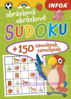 Obrázkové sudoku + 150 samolepiek – zelený zošit
